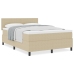 Cama con Somier  con Colchón Beige 160x200 cm Tela de Pana
