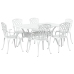 Set de 4 Blanco Aluminio Fundido Grande