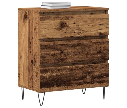 Aparador con Cajones de Madera Vieja 60x35x70 cm Madera Ingenierizada