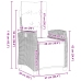 Conjunto de Comedor de Jardín de 7 Piezas Beige Rattan Poliratán