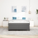 Estructura de Cama Gris Claro 140x190 cm Tela de Corduroy