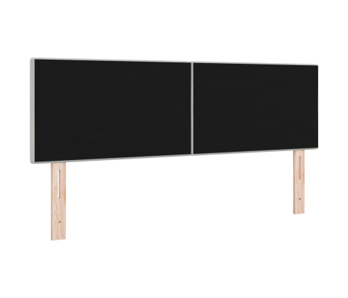 Cabecero  con botones tufted en gris claro de 160 cm de terciopelo