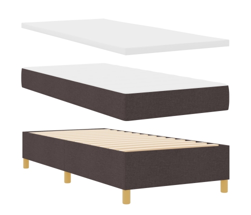 Base de Cama Box Spring Marrón oscuro Madera 100 x 200 cm