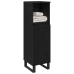 Armario de Baño  Negro Roble 30x30x100 cm Madera Elaborada