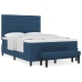 Cama con Sommier  con Colchón & Banco Azul 160x200 cm Tela
