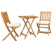 Conjunto de Comedor Exterior  Blanco Crema Madera Estándar