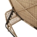 Conjunto de Tumbonas  Set de 3 Beige y Crema Ratán de PE, metal