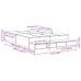 Estructura de Cama de Almacenamiento Roble Artesanal