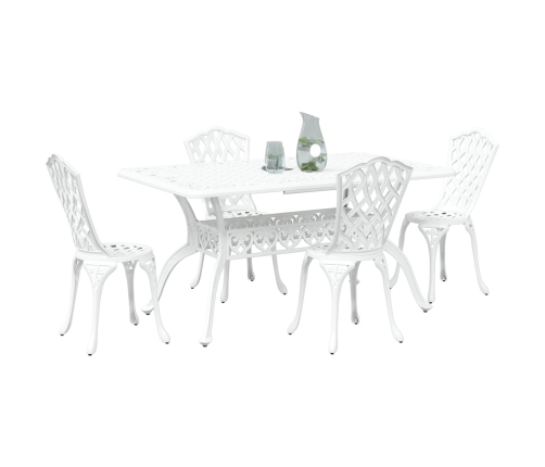 Juego de 3 Blanco Aluminio Fundido 150 x 90 x 72 cm