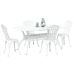 Juego de 3 Blanco Aluminio Fundido 150 x 90 x 72 cm