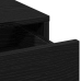 Conjunto de tocador de 2 piezas con LED de  en madera negra