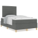 Cama con Somier  Gris Oscuro 120x200 cm Tela