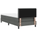 Estructura de Cama  con Colchón Gris Tela 100 x 200 cm