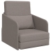 Sofá cama  2 en 1 Taupe 65x80x83 cm Tela