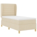 Cama con somier de  y colchón Crema 90x190 cm Tela