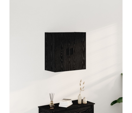Armario de pared  roble negro 60x31x60 cm madera elaborada