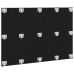 Cabecero de cama  Negro Roble 120x1,5x80 cm Madera de ingeniería