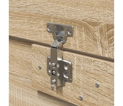 Estructura de cama  Roble de Sonoma Madera elaborada Doble