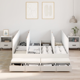 Estructura de Cama  Blanca 150x200 cm