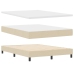 Marco de Cama  con Colchón Beige Tela 160 x 200 cm Colchón de cama