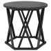 Mesas Laterales Apilables  3 pcs Negro Madera de Roble Ingenierizada