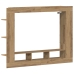 Cabinet de TV Wall-Mounted de  en Roble Artesanal 152x22x113 cm