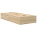 Cama con almacenamiento  Roble Sonoma Madera sólida, Madera compuesta