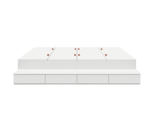 Marco de cama Blanco Madera de calidad 180 x 200 x 31.5 cm