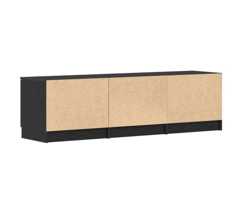 Gabinete para TV  - Roble Negro - 140x35x40 cm - Hecho de Madera Ingieniería