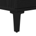 Gabinete para lavabo de baño  negro roble 80x33x60 cm de madera
