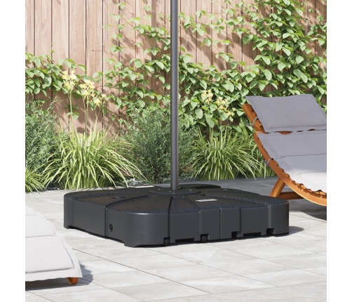 Set de Base de Parasol Cantilever de 2 Piezas  - 150kg de Arena o 113kg de Agua