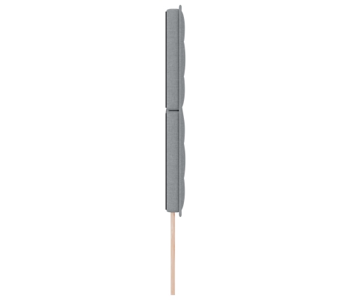 Cabecero Diseño Lines Gris Claro 160 cm Tela