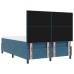 Cama Box Spring  con Colchón Azul Oscuro 140x190 cm Terciopelo