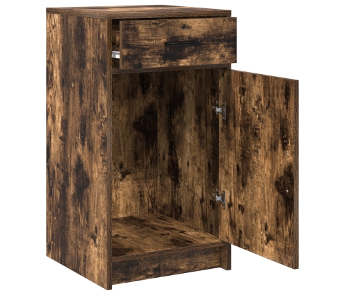 Sideboard  de Roble Ahumado 40x41x75 cm de Madera Compuesta