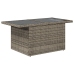 Conjunto de Sofás de Jardín  de 6 Piezas con Cojines Gris Rattan Poli