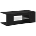 Mueble de TV  con luces LED en roble negro, 90x39x30 cm, de madera elaborada