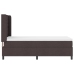 Cama con somier y colchón  Marrón Oscuro 100x200 cm Tela