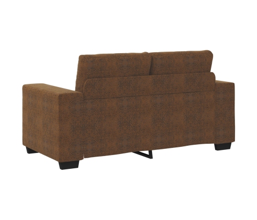 Sofá Loveseat  Marrón 120 cm de Piel Sintética