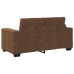 Sofá Loveseat  Marrón 120 cm de Piel Sintética
