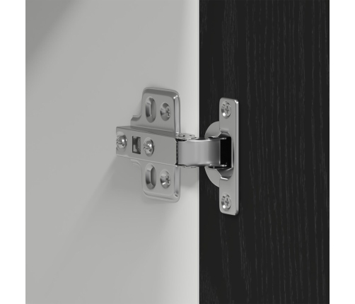 Armario colgante de roble negro  - 80x31x60 cm - Hecho de madera elaborada