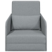 Sofá cama  2 en 1 gris claro 65x80x83 cm tela