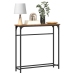 Mesa Consola  Madera Vieja 75x19,5x75 cm Madera Ingenierizada y Acero