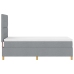 Cama con somier y colchón  Gris Claro 90x200 cm Tela