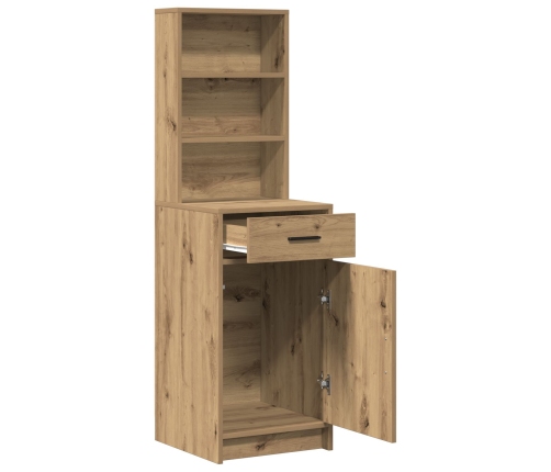 Gabinete alto de roble artesanal 40x41x135 cm de madera de ingeniería