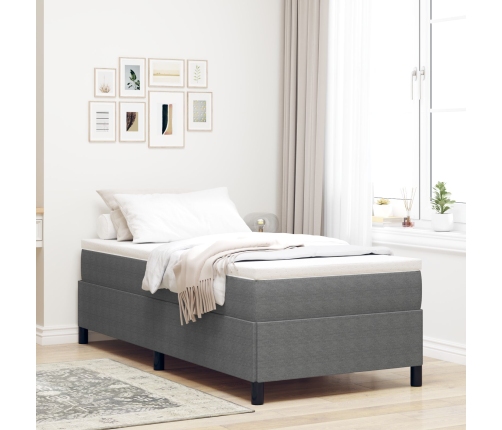 Estructura de cama  Gris Claro 90x200 cm Tela de corduroy