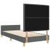 Estructura de Cama  Gris Oscuro 100x200 cm Tela