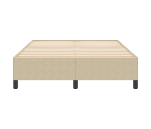 Estructura de Cama  Verde Claro Gris 140x200 cm Tela de Corduroy