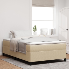 Marco de Cama  Verde Claro Gris 120x200 cm Tela de Corduroy