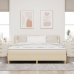 Cama con Box Spring  con Colchón Crema 180x200 cm Tela