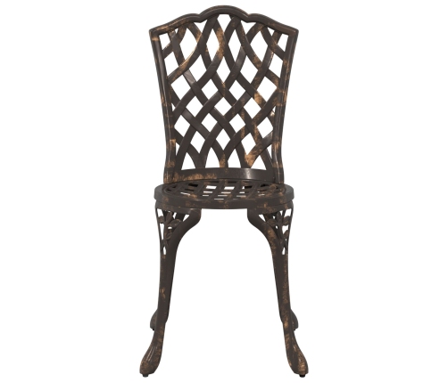 Conjunto de Comedor de Jardín de 5 Piezas  - Bronce Aluminio Fundido